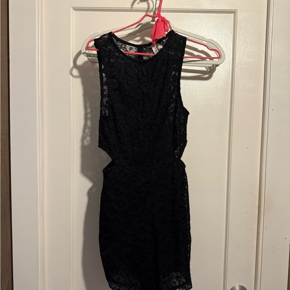 Free People Black Sheath Cocktail Dress